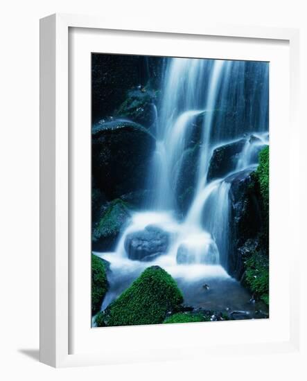 Waterfall in Yosemite National Park-Bill Ross-Framed Photographic Print