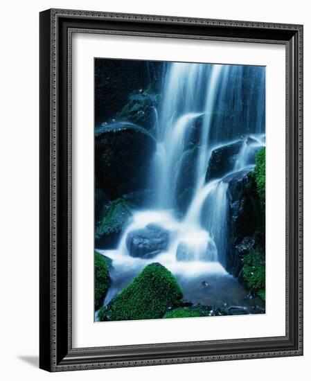 Waterfall in Yosemite National Park-Bill Ross-Framed Photographic Print