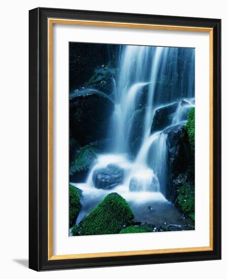 Waterfall in Yosemite National Park-Bill Ross-Framed Photographic Print