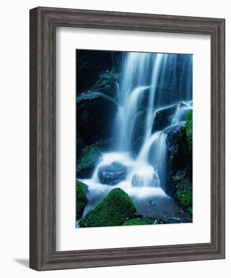 Waterfall in Yosemite National Park-Bill Ross-Framed Photographic Print