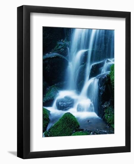 Waterfall in Yosemite National Park-Bill Ross-Framed Photographic Print