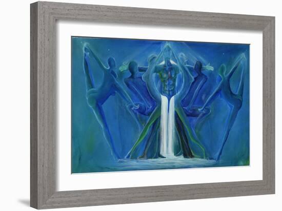 Waterfall Interlude-Ikahl Beckford-Framed Giclee Print