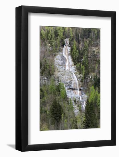 Waterfall Königsbach am Königssee, Berchtesgaden, Bavaria, Germany-Christian Zappel-Framed Photographic Print