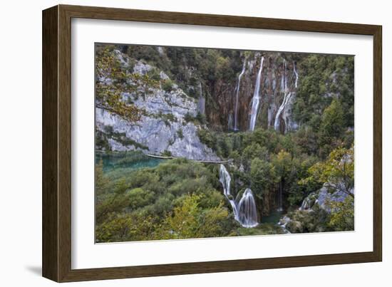 Waterfall (Kroat. Veliki Slap), Plitvice Lakes NP (Croatian: Nacionalni Park Plitvi?ka Jezera)-Karine Aigner-Framed Photographic Print