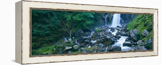 Waterfall, Lake District, Lake District National Park, England-null-Framed Premier Image Canvas