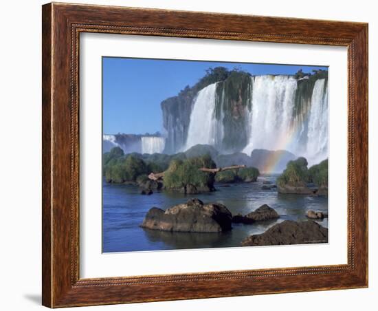 Waterfall Named Iguassu Falls, Formerly Known as Santa Maria Falls, on the Brazil Argentina Border-Paul Schutzer-Framed Photographic Print