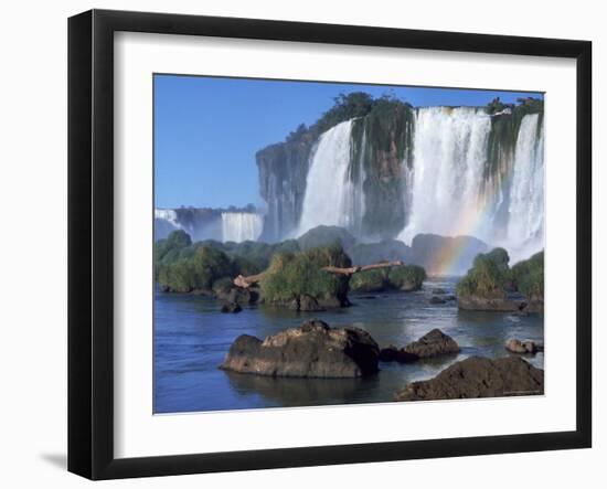 Waterfall Named Iguassu Falls, Formerly Known as Santa Maria Falls, on the Brazil Argentina Border-Paul Schutzer-Framed Photographic Print