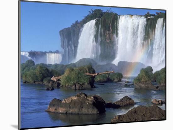 Waterfall Named Iguassu Falls, Formerly Known as Santa Maria Falls, on the Brazil Argentina Border-Paul Schutzer-Mounted Photographic Print
