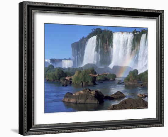 Waterfall Named Iguassu Falls, Formerly Known as Santa Maria Falls, on the Brazil Argentina Border-Paul Schutzer-Framed Photographic Print