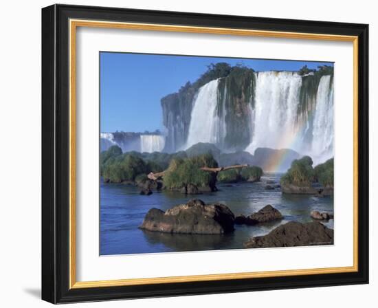 Waterfall Named Iguassu Falls, Formerly Known as Santa Maria Falls, on the Brazil Argentina Border-Paul Schutzer-Framed Photographic Print