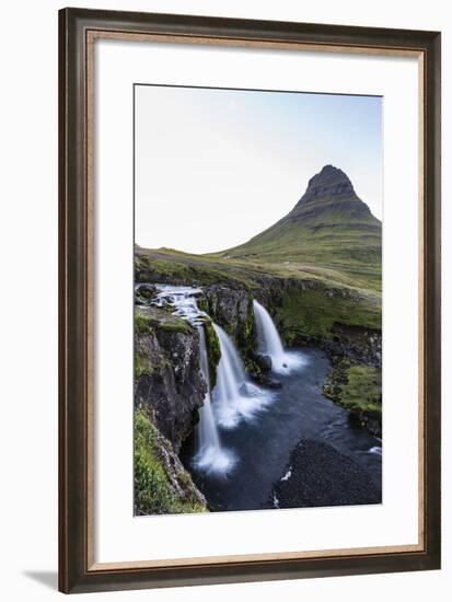 Waterfall Near Kirkjufell (Church Mountain)-Michael Nolan-Framed Photographic Print