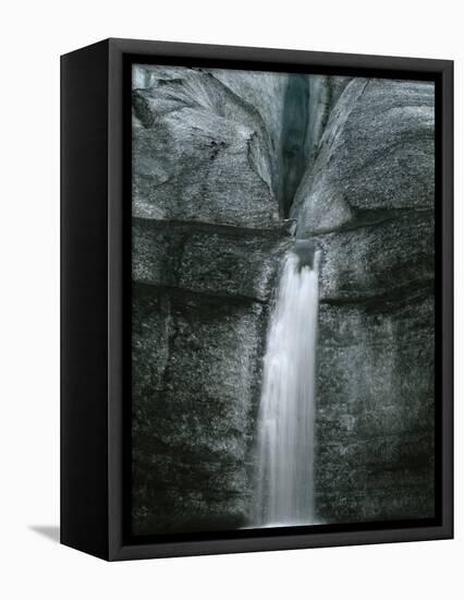 Waterfall Off Myrdalsjoekull Glacier-Micha Pawlitzki-Framed Premier Image Canvas
