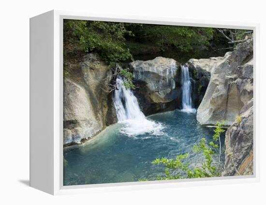 Waterfall on the Colorado River, Near Rincon De La Vieja National Park, Costa Rica-R H Productions-Framed Premier Image Canvas