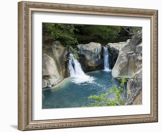 Waterfall on the Colorado River, Near Rincon De La Vieja National Park, Costa Rica-R H Productions-Framed Photographic Print