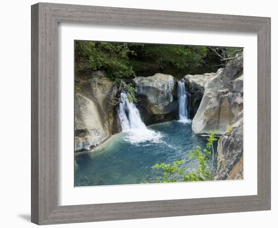 Waterfall on the Colorado River, Near Rincon De La Vieja National Park, Costa Rica-R H Productions-Framed Photographic Print