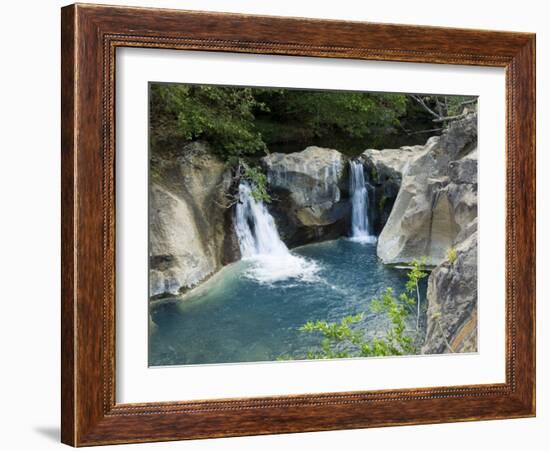 Waterfall on the Colorado River, Near Rincon De La Vieja National Park, Costa Rica-R H Productions-Framed Photographic Print