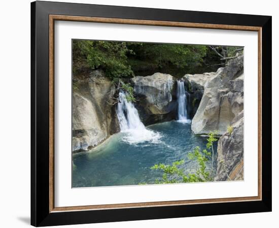 Waterfall on the Colorado River, Near Rincon De La Vieja National Park, Costa Rica-R H Productions-Framed Photographic Print