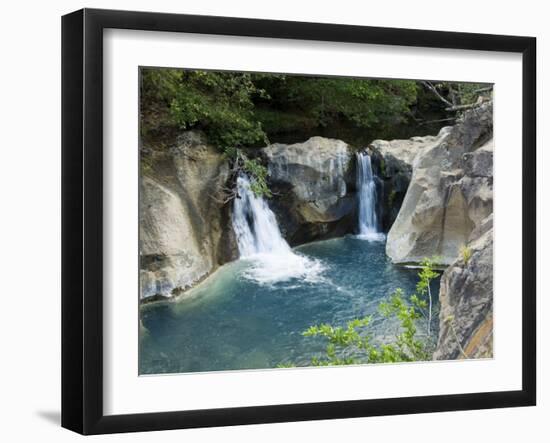 Waterfall on the Colorado River, Near Rincon De La Vieja National Park, Costa Rica-R H Productions-Framed Photographic Print