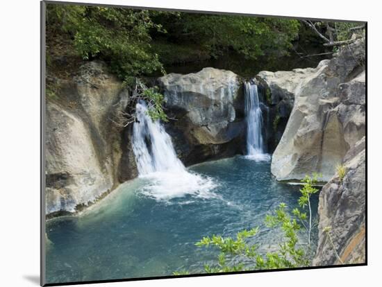 Waterfall on the Colorado River, Near Rincon De La Vieja National Park, Costa Rica-R H Productions-Mounted Photographic Print
