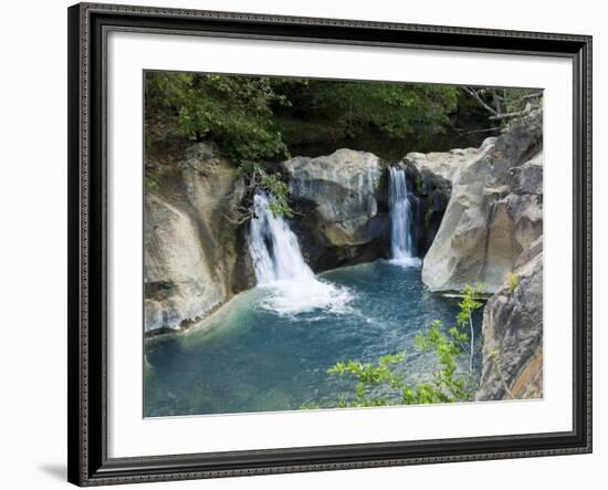 Waterfall on the Colorado River, Near Rincon De La Vieja National Park, Costa Rica-R H Productions-Framed Photographic Print