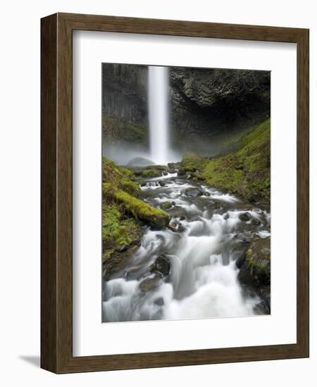 Waterfall, Oregon, United States of America, North America-Colin Brynn-Framed Photographic Print