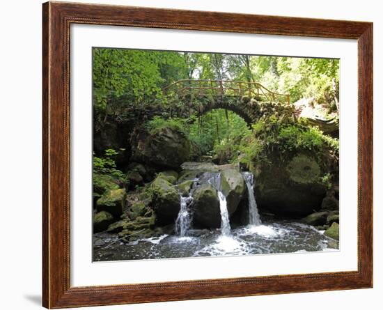 Waterfall Schiessentumpel at Mullerthal, Luxembourg, Europe-Hans Peter Merten-Framed Photographic Print