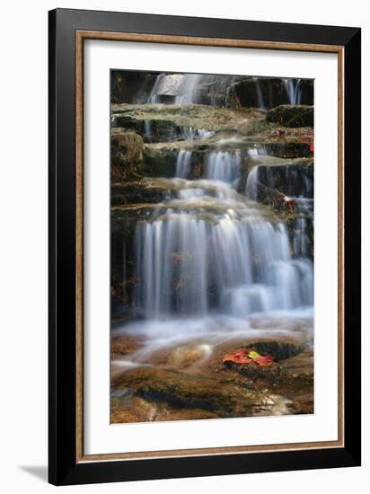 Waterfall Whitecap Stream-Michael Hudson-Framed Art Print