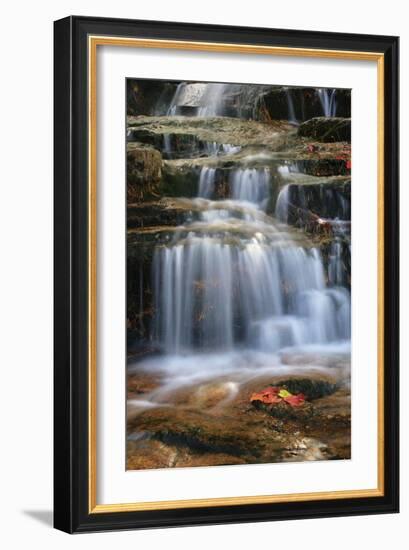 Waterfall Whitecap Stream-Michael Hudson-Framed Art Print