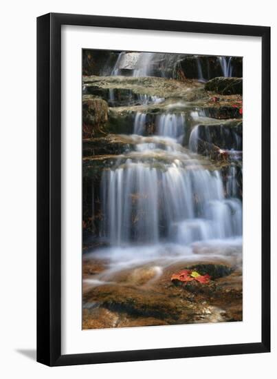 Waterfall Whitecap Stream-Michael Hudson-Framed Art Print