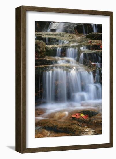 Waterfall Whitecap Stream-Michael Hudson-Framed Art Print