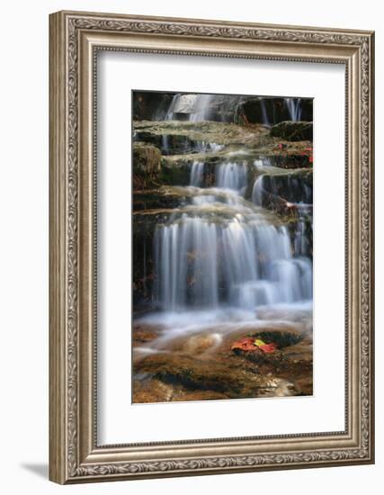 Waterfall Whitecap Stream-Michael Hudson-Framed Art Print