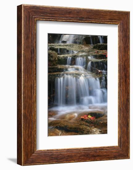 Waterfall Whitecap Stream-Michael Hudson-Framed Art Print