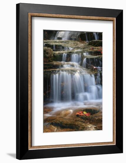 Waterfall Whitecap Stream-Michael Hudson-Framed Art Print