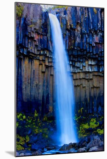 Waterfall with Basalt Shingles-Howard Ruby-Mounted Photographic Print