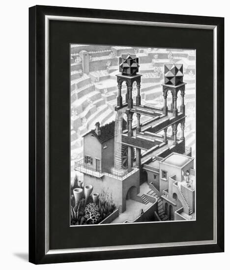 Waterfall-M. C. Escher-Framed Art Print
