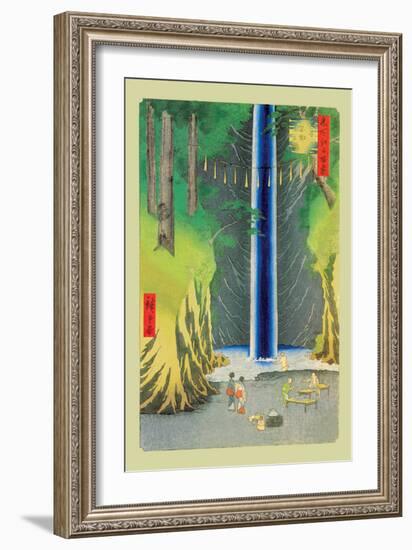 Waterfall-Ando Hiroshige-Framed Art Print