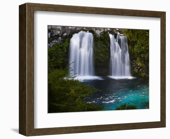 Waterfalls at Ojos Del Caburga, Araucania Region, Chile-Scott T. Smith-Framed Photographic Print