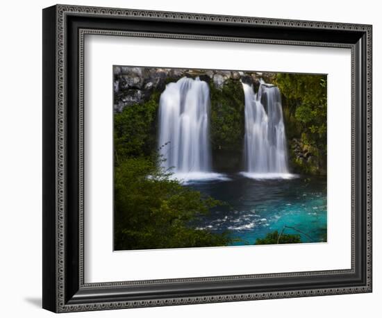 Waterfalls at Ojos Del Caburga, Araucania Region, Chile-Scott T. Smith-Framed Photographic Print