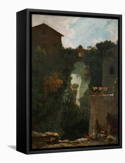 Waterfalls at Tivoli-Jean-Honoré Fragonard-Framed Premier Image Canvas