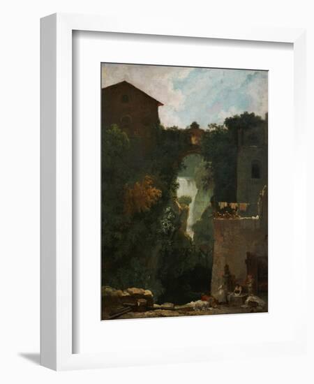 Waterfalls at Tivoli-Jean-Honoré Fragonard-Framed Giclee Print