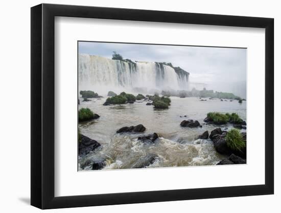 Waterfalls in Iguazu Falls National Park, Border of Brazil and Argentina-Vitor Marigo-Framed Photographic Print