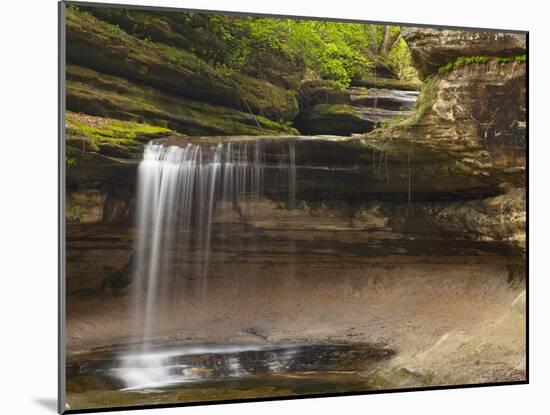 Waterfalls in Lasalle Canyon in Starved Rock State Park, Illinois, Usa-Chuck Haney-Mounted Photographic Print