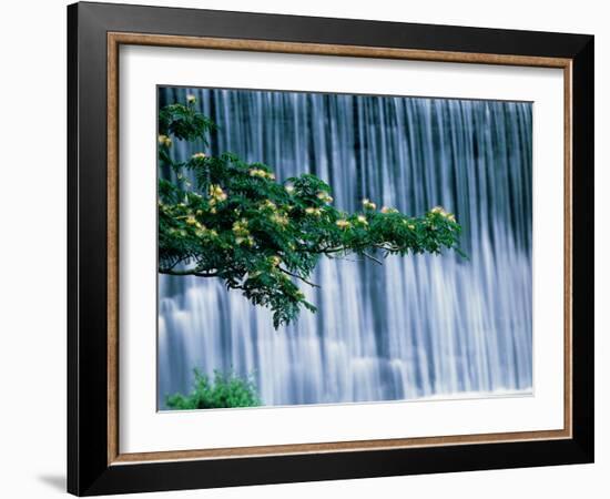 Waterfalls, Kamo-River, Kyoto, Japan-Panoramic Images-Framed Photographic Print