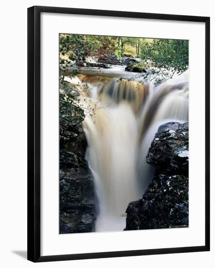 Waterfalls on Dundonnell River, Wester Ross, Highland Region, Scotland, United Kingdom-Neale Clarke-Framed Photographic Print
