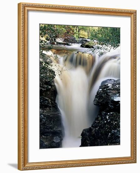 Waterfalls on Dundonnell River, Wester Ross, Highland Region, Scotland, United Kingdom-Neale Clarke-Framed Photographic Print