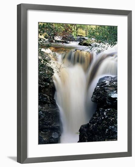 Waterfalls on Dundonnell River, Wester Ross, Highland Region, Scotland, United Kingdom-Neale Clarke-Framed Photographic Print