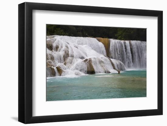 Waterfalls, Rio Tulija, Aqua Azul National Park, Near Palenque, Chiapas, Mexico, North America-Richard Maschmeyer-Framed Photographic Print