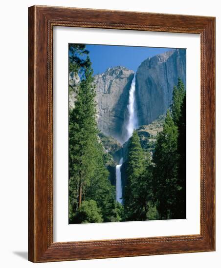 Waterfalls Swollen by Summer Snowmelt at the Upper and Lower Yosemite Falls, USA-Ruth Tomlinson-Framed Photographic Print