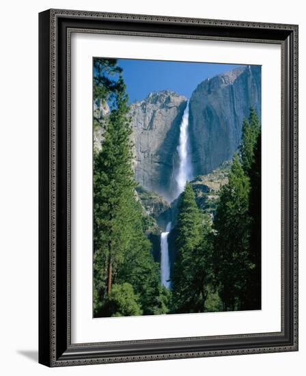 Waterfalls Swollen by Summer Snowmelt at the Upper and Lower Yosemite Falls, USA-Ruth Tomlinson-Framed Photographic Print