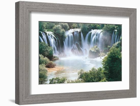 Waterfalls-null-Framed Art Print